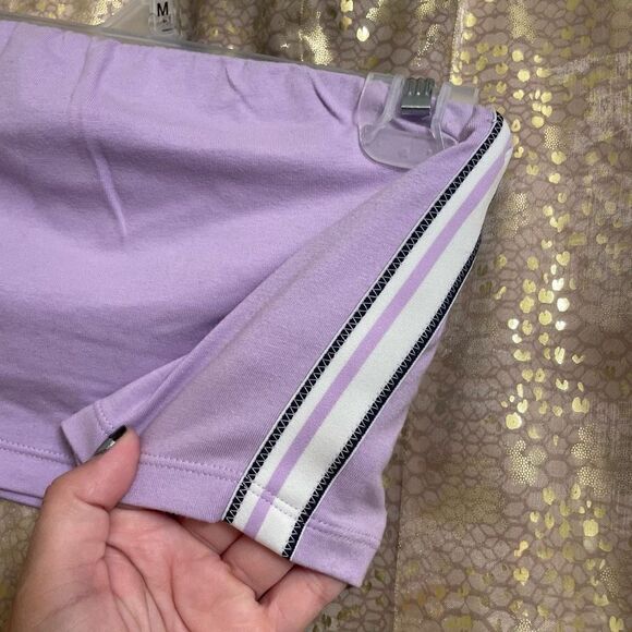 Aerie Lavender Purple Striped Strapless Tube Top, Large - Picture 3 of 5